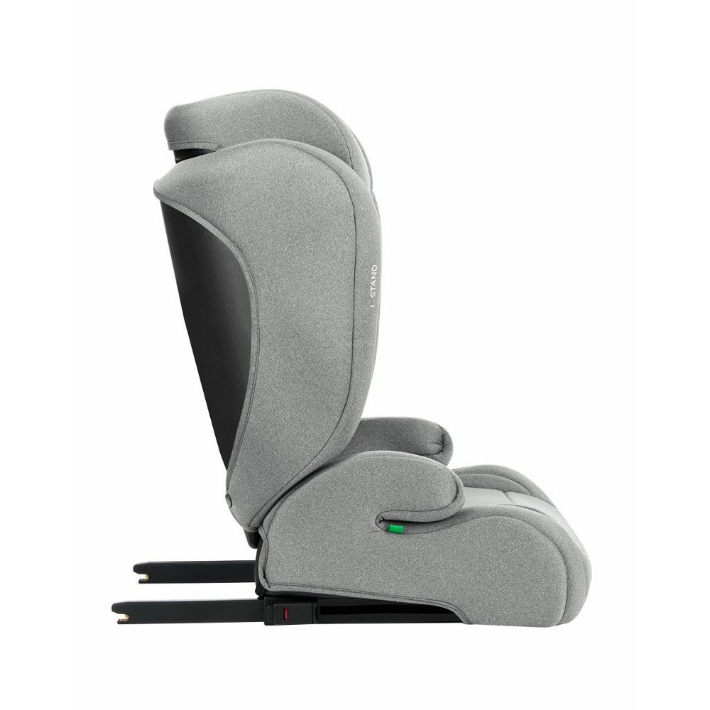 Kikkaboo gyerekülés i-Stand i-Size Isofix 100-150 cm világosszürke – autósülés