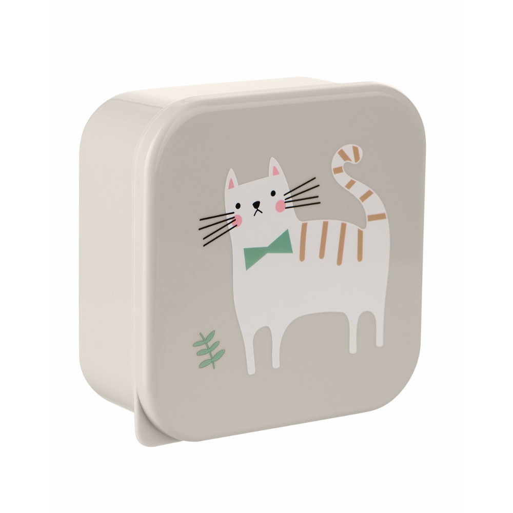 Kikkaboo ételtároló doboz 4 db-os Kitty Cat – babatermék