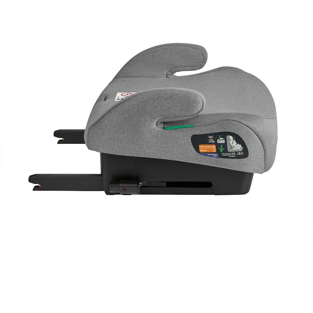Kikkaboo ülésmagasító i-Tip i-Size Isofix 125-150 cm világosszürke – ülésmagasító