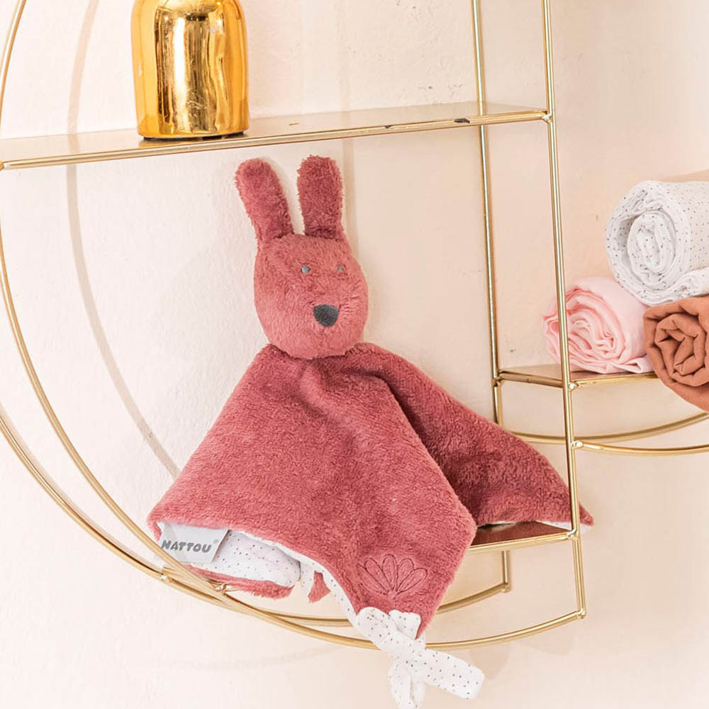 Nattou szundikendõ plüss Susie and Bonnie - Bonnie, a nyuszi pink – gyermekjáték