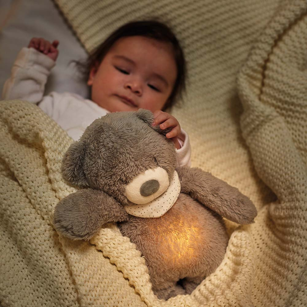 Nattou éjjeli fény zenélõ plüss Sleepy maci szürke