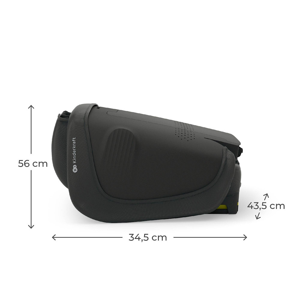 Kinderkraft gyerekülés Unity 2 i-Size Isofix 100-150cm fekete – autósülés