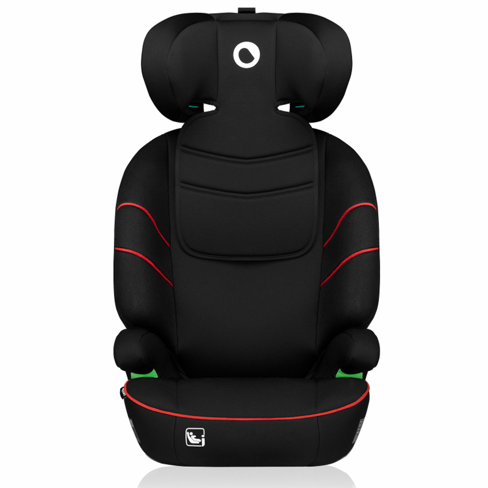 Lionelo gyerekülés Lars i-Size 100-150 cm sporty black red – autósülés