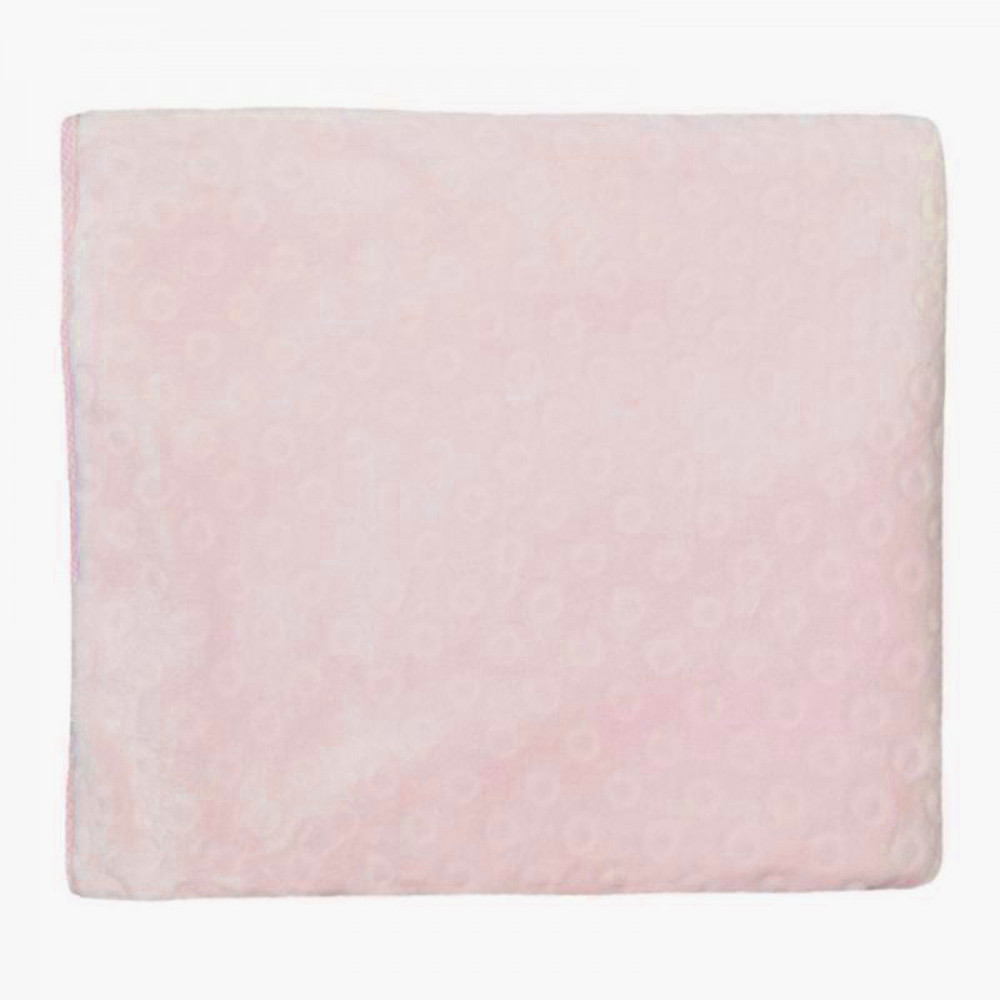 Soffi Baby takaró plüss dupla rózsaszín 75x100cm – babatermék
