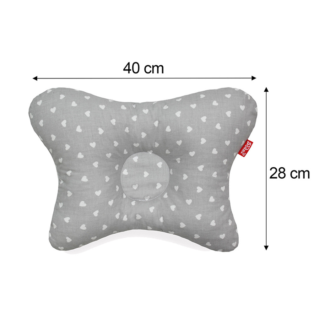Scamp laposfejûség elleni párna Lettle Heart White Grey BLP012 – babatermék