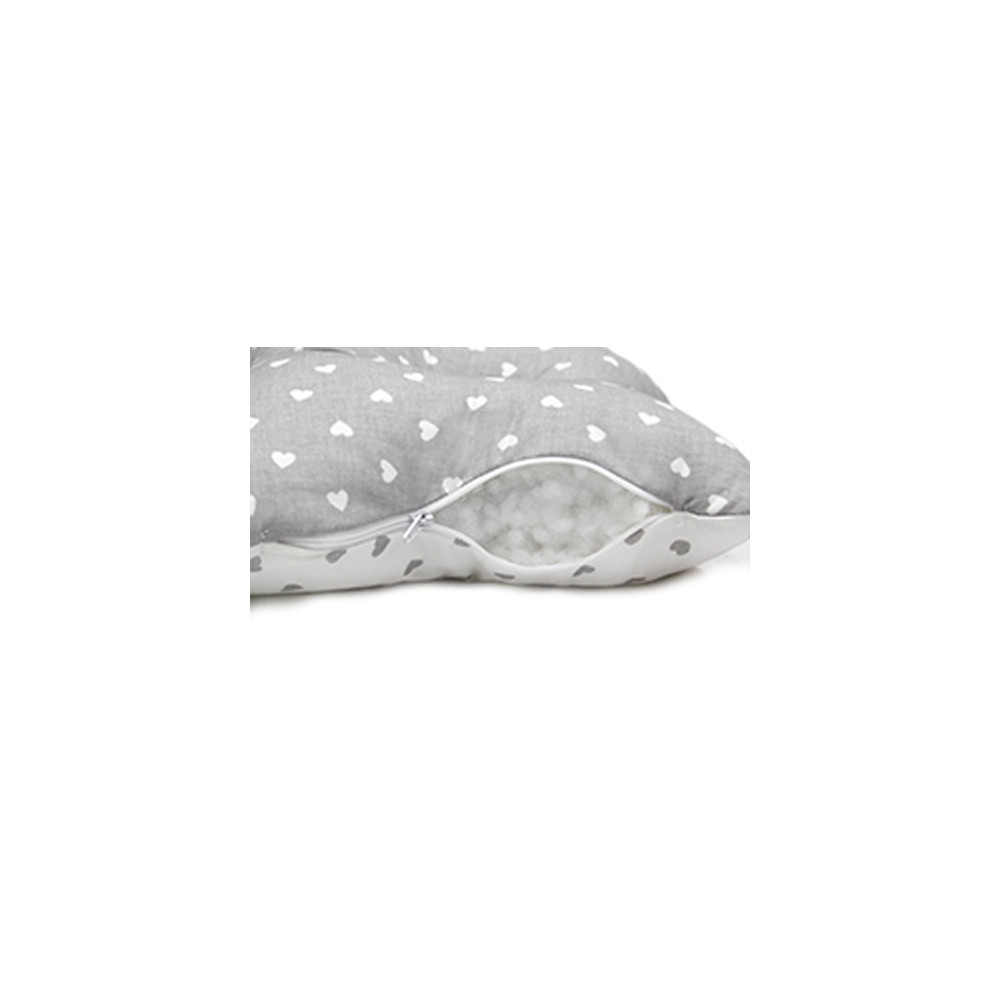 Scamp laposfejûség elleni párna Lettle Heart White Grey BLP012 – babatermék