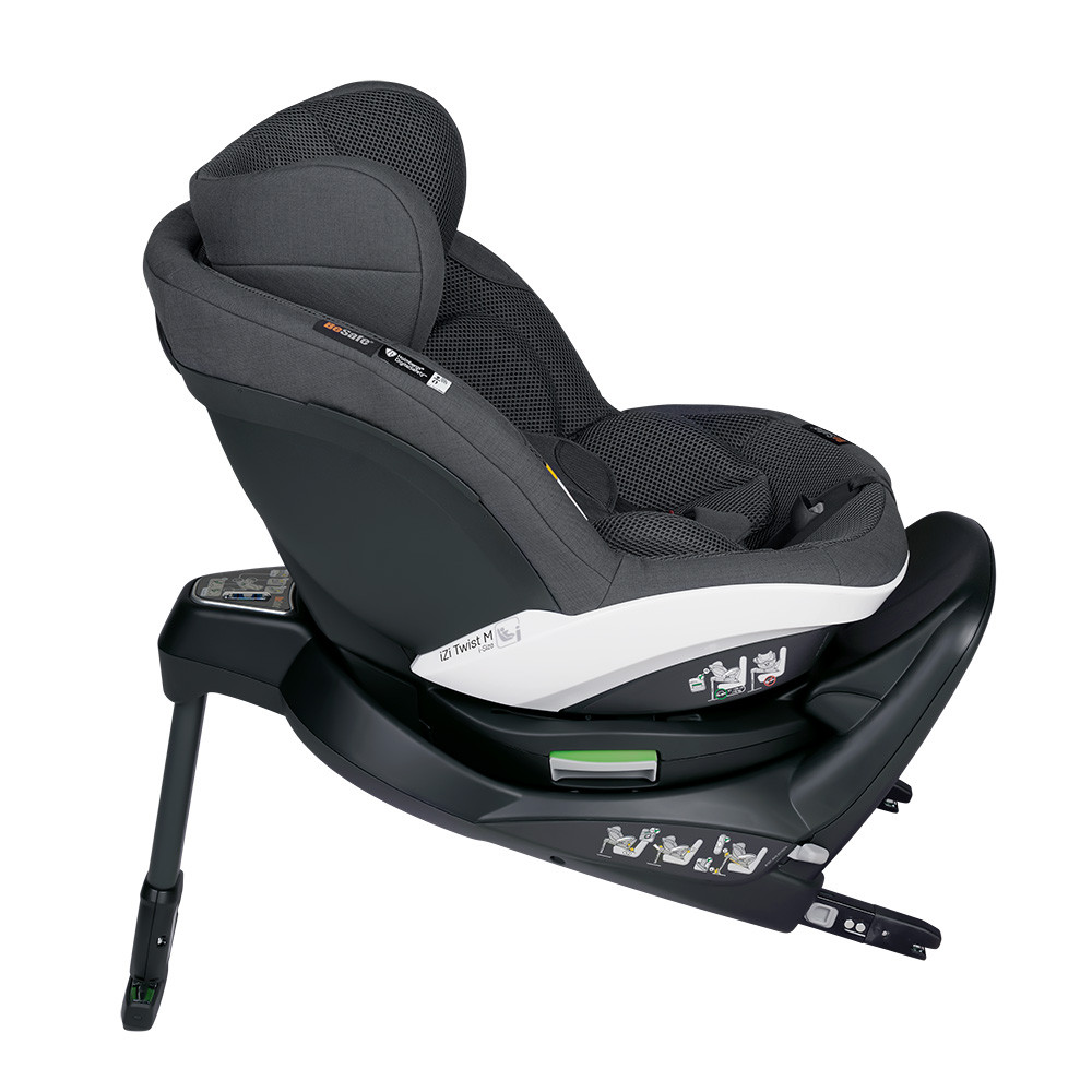 BeSafe gyerekülés iZi Turn M i-Size ISOfix 61-105 cm Anthracite Mesh