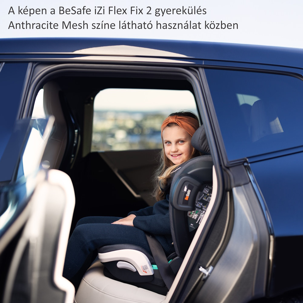 BeSafe gyerekülés iZi Flex FIX 2 i-Size ISOfix 100-150 cm Black Soft Breeze – autósülés