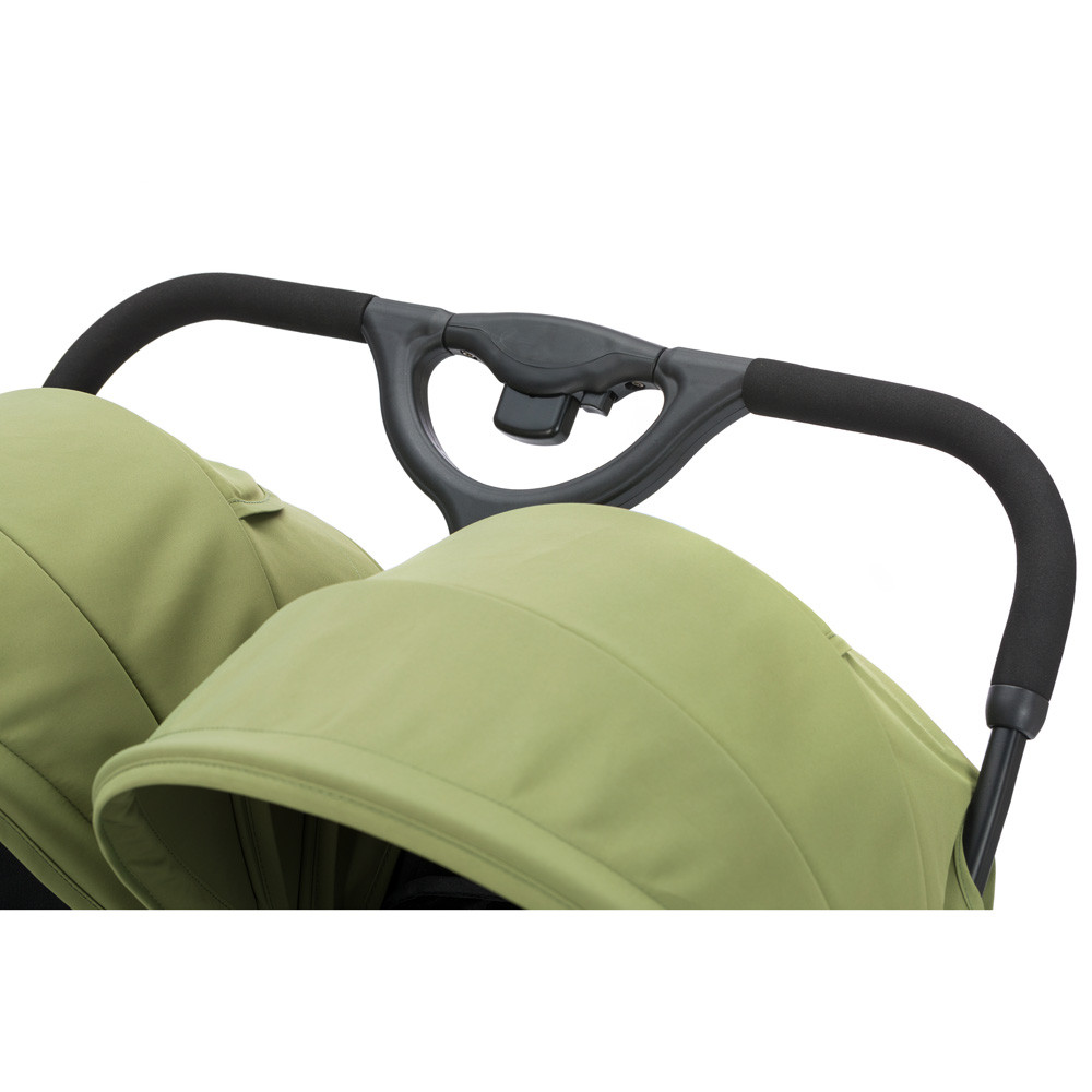 Fill Twin ikerbabakocsi fekete-zöld YD209T – babakocsi