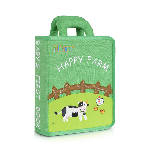 MONTESSORI foglalkoztató könyv textilből Happy Farm