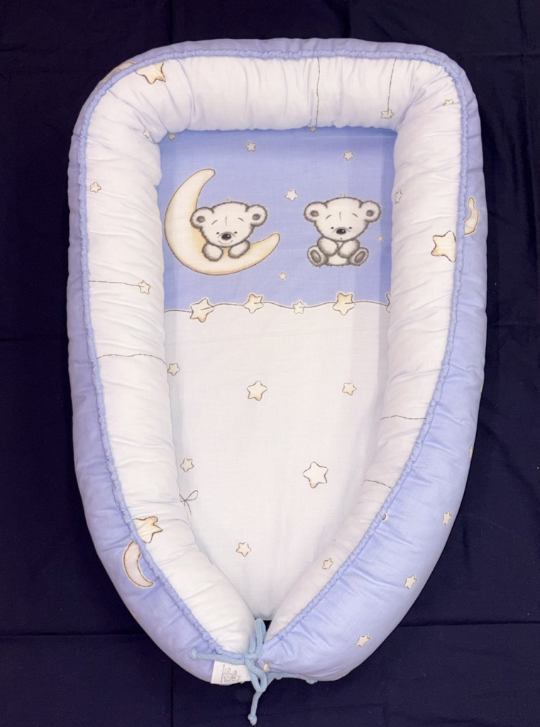 DOMBABY Babafészek  50x75cm MACIS KÉK
