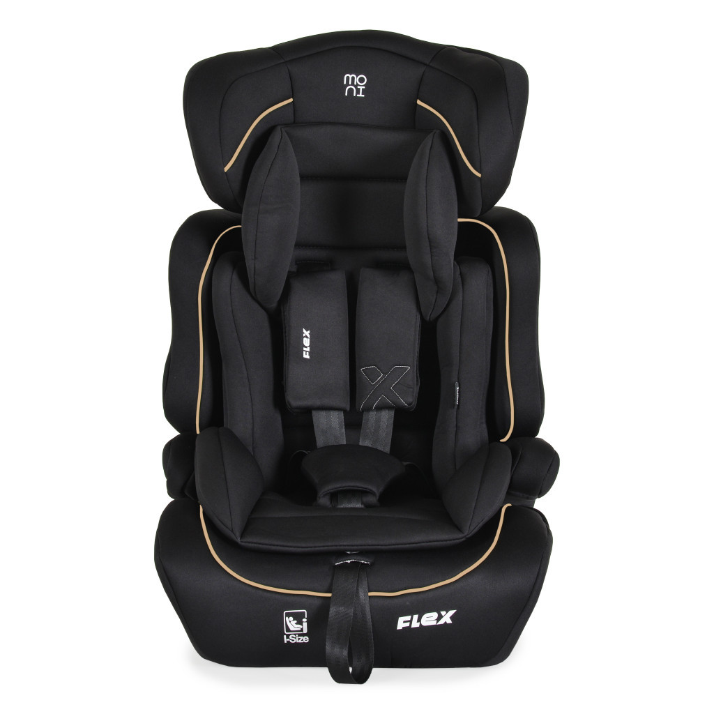 Moni FLEX autós ülés 76-150cm FEKETE/BÉZS díszcsík