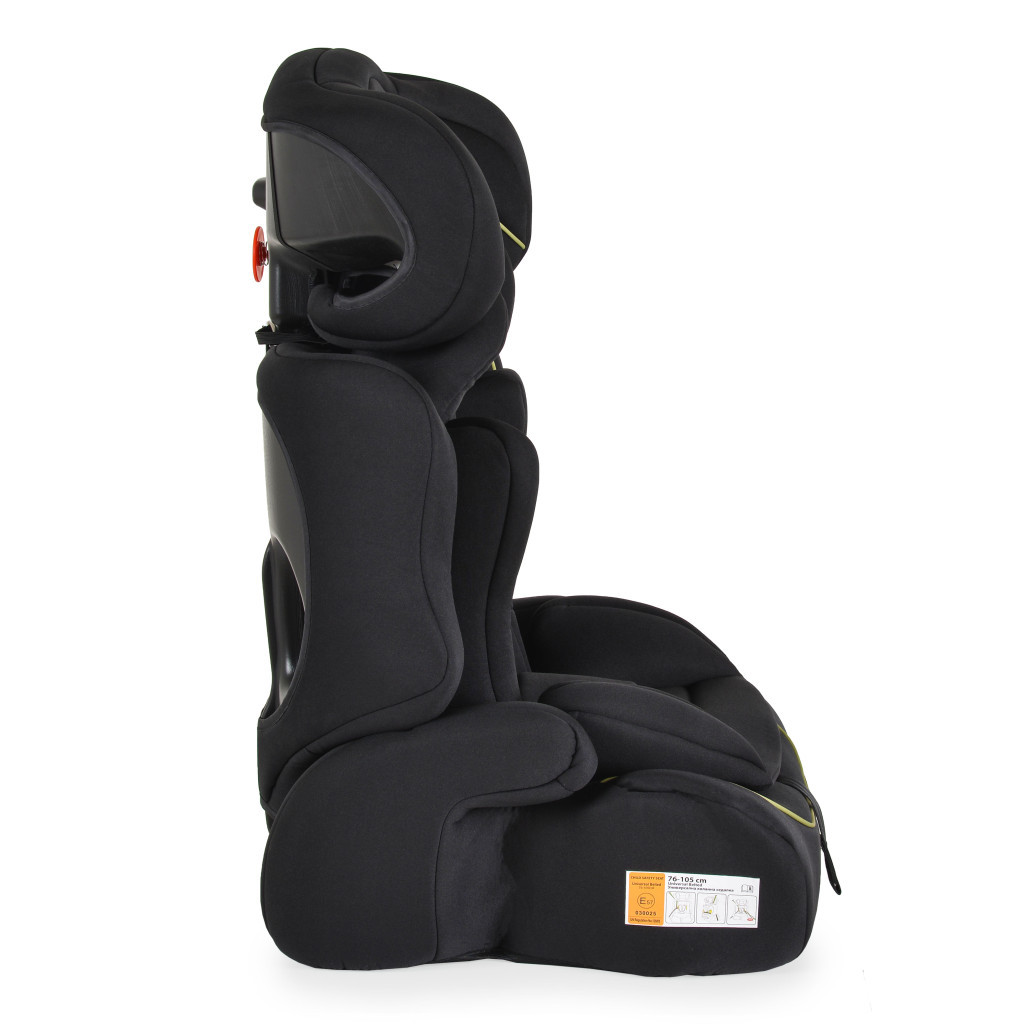 Moni FLEX autós ülés 76-150cm FEKETE/ZÖLD díszcsík