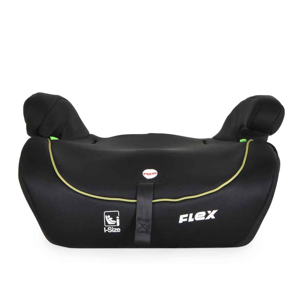 Moni FLEX autós ülés 76-150cm FEKETE/ZÖLD díszcsík