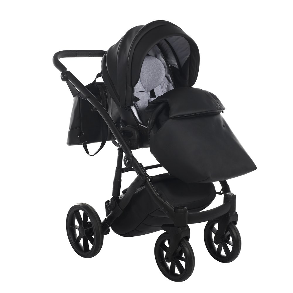 Junama Space Eco-Bőr V3 System - Fekete – babakocsi