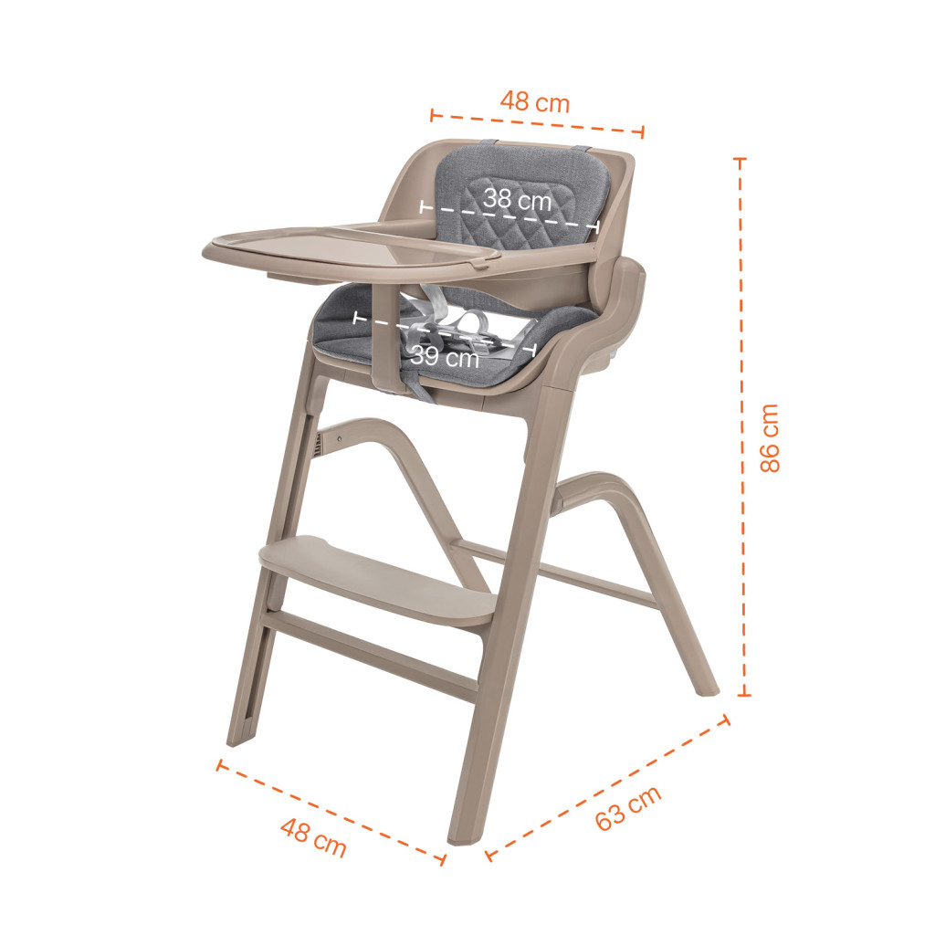 Zopa - Set highchair Inpira + newborn set Pistacio Green