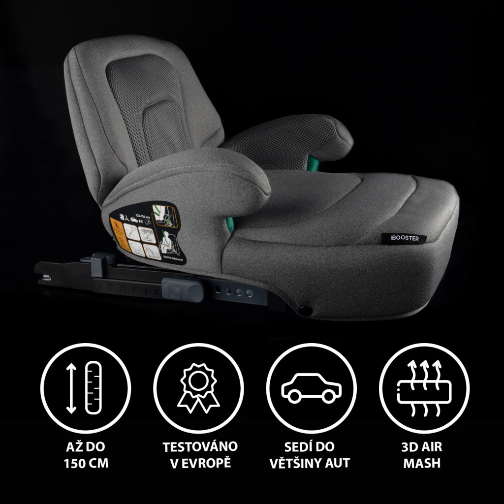 Zopa - iBooster i-Size Night Black – ülésmagasító