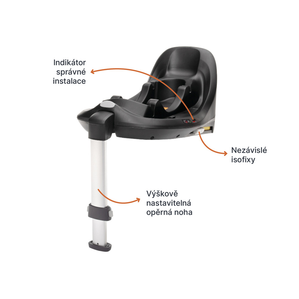 Zopa - Isofix bázis XM Plus i-Size babahordozóhoz Black – autósülés