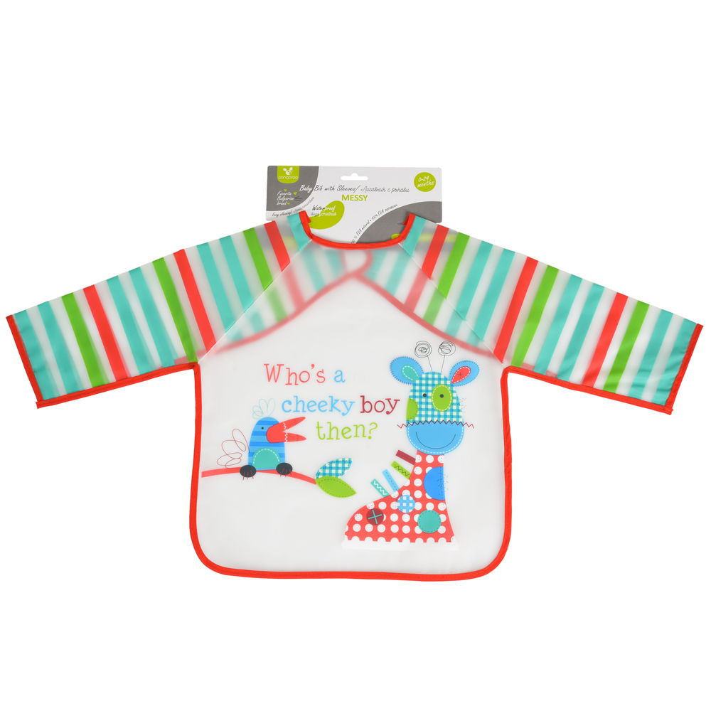 Cangaroo - BIB előke hosszú ujjas Messy PIROS