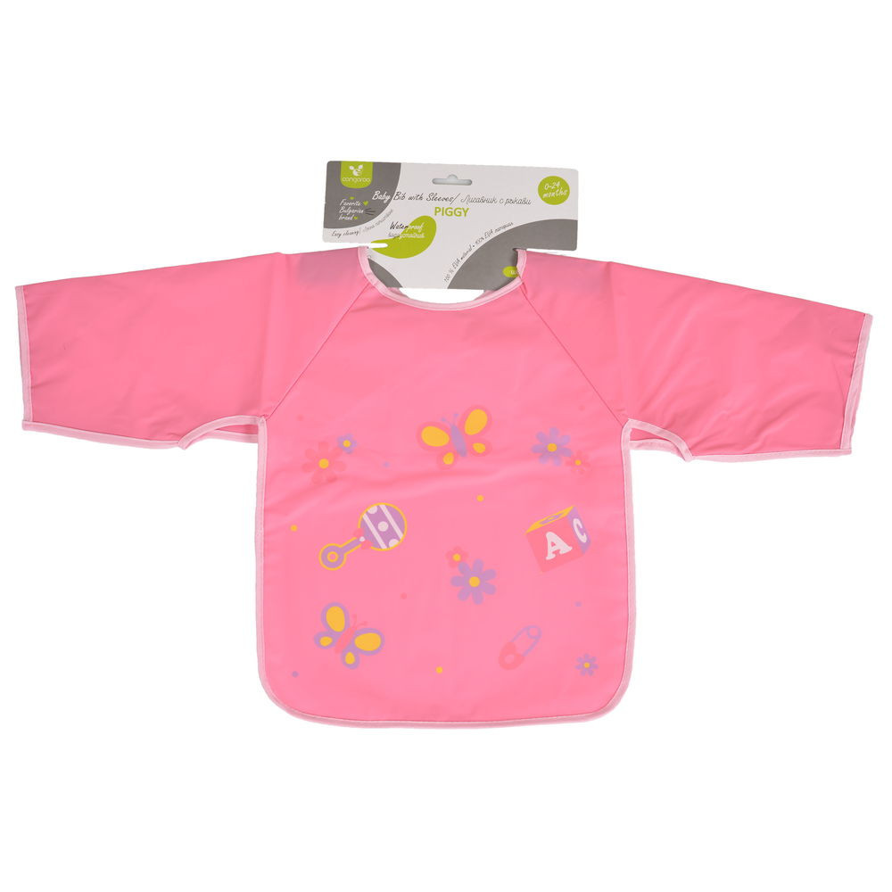 Cangaroo - BIB előke hosszú ujjas Piggy PINK