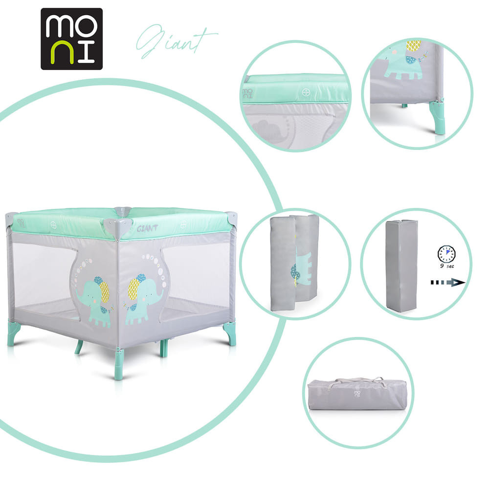 Moni - Giant járóka összecsukható menta