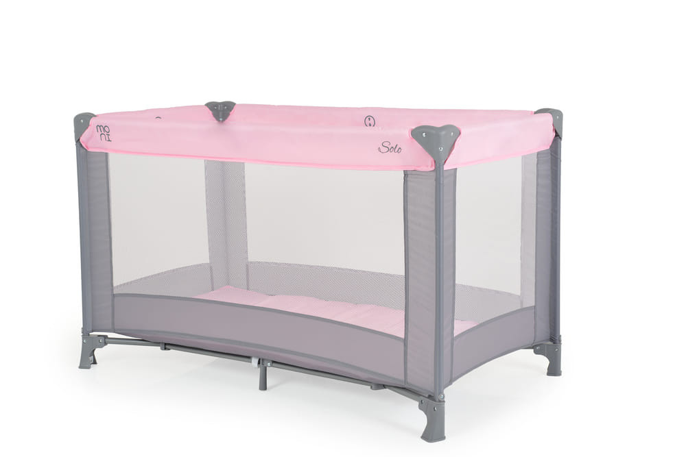 Moni  - Solo összecsukható utazóágy 1 szintes pink