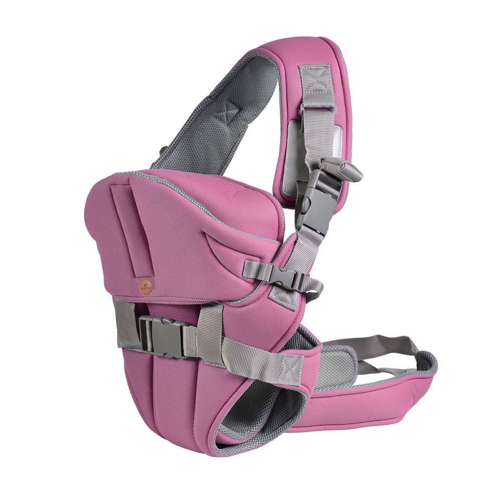 Cangaroo - CARRY GO hordozó 4 pozíciós, kapucnis PINK