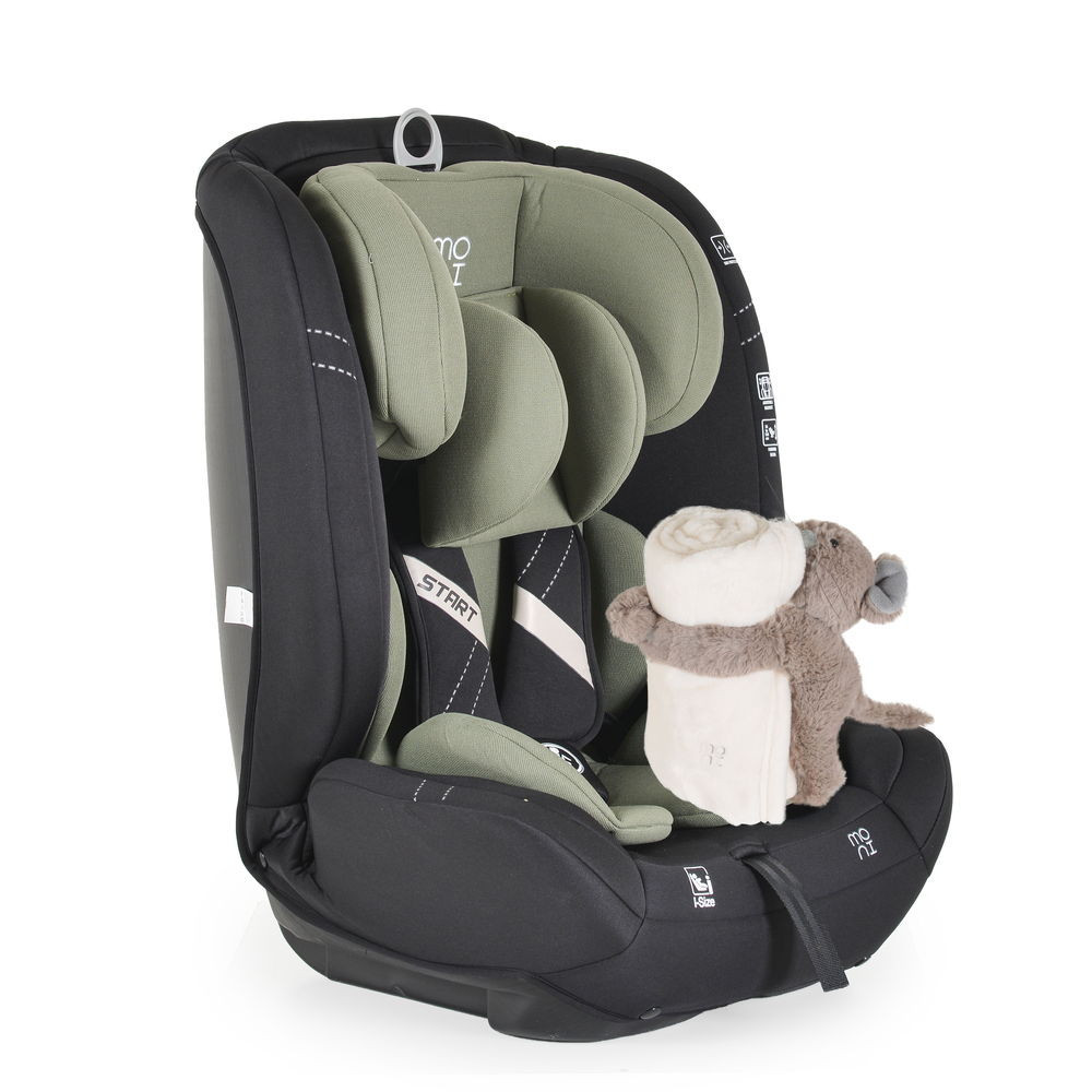 Moni - START autósülés 76-150cm I-SIZE, ajándék takaróval ZÖLD