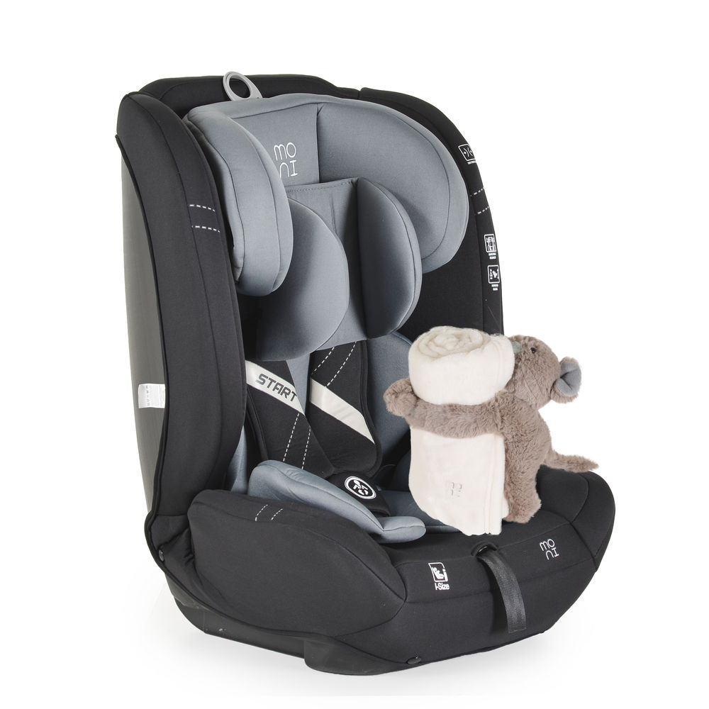 Moni - START autósülés 76-150cm I-SIZE, ajándék takaróval SZÜRKE