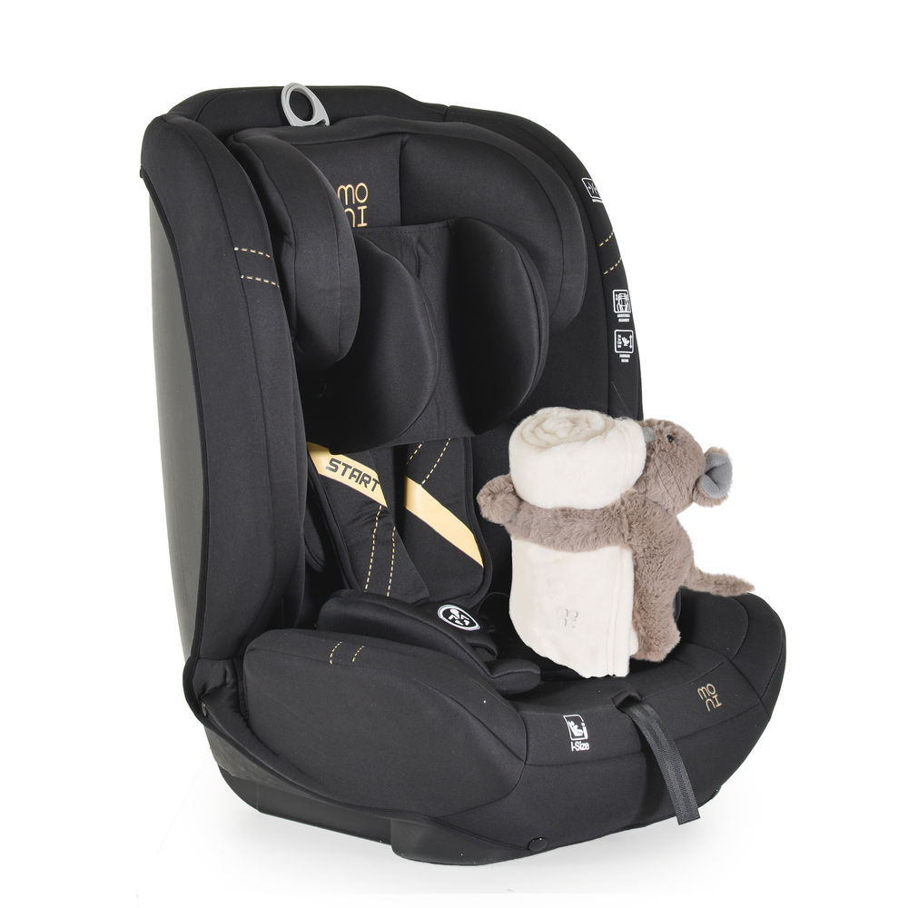 Moni - START autósülés 76-150cm I-SIZE, ajándék takaróval FEKETE