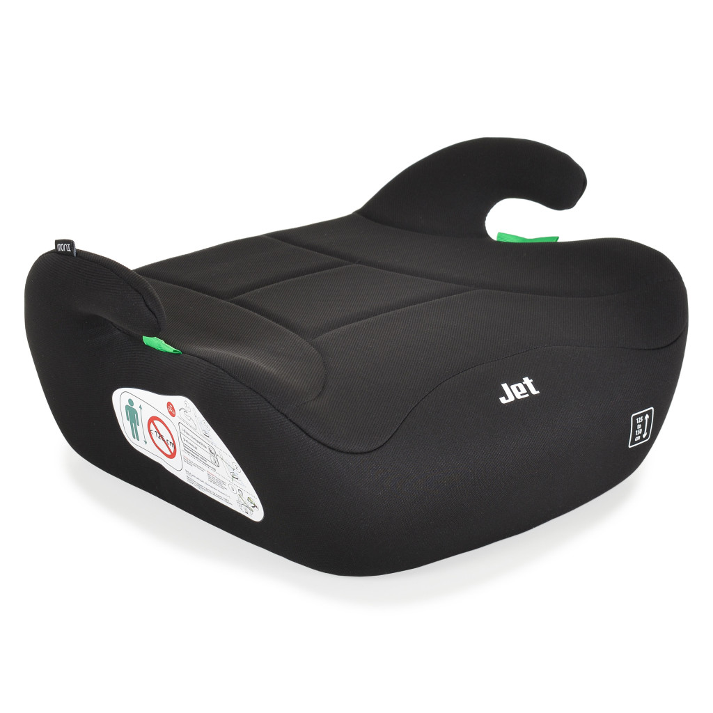 Moni Jet - 125-150cm Black I-SIZE Ülésmagasító – ülésmagasító