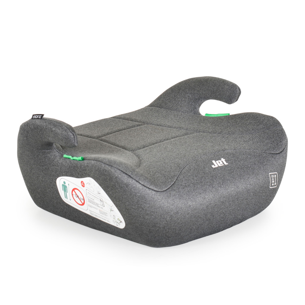 Moni Jet - 125-150cm GREY I-SIZE Ülésmagasító – ülésmagasító