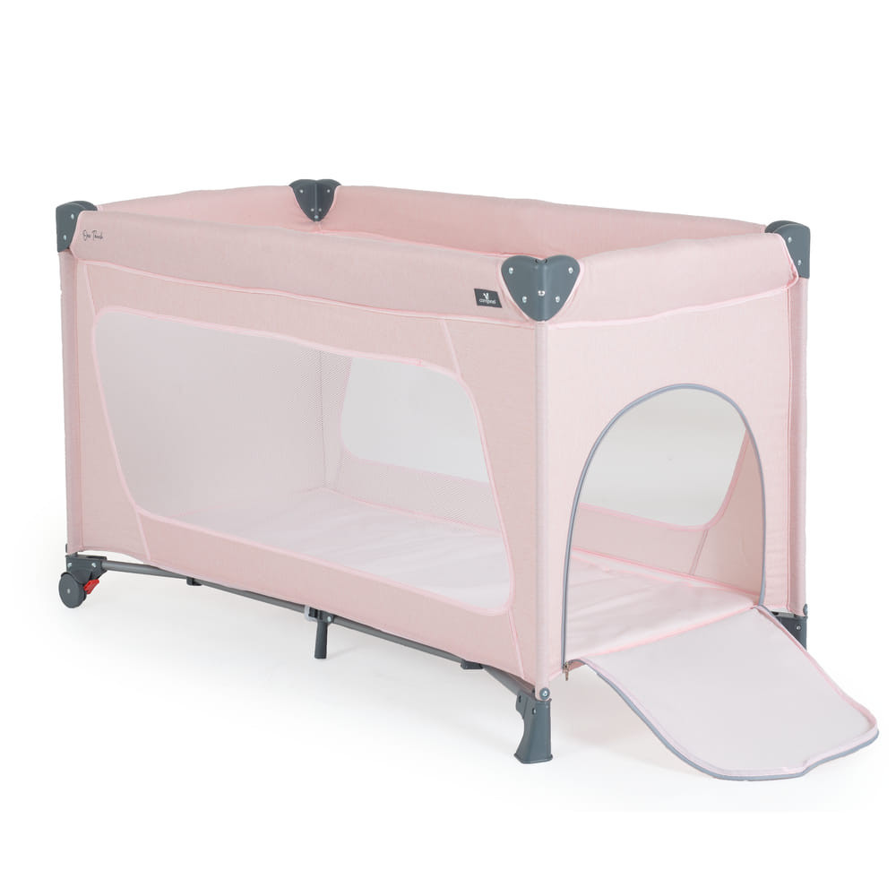 Moni - ONE TOUCH utazóágy egy kézzel csukható PINK