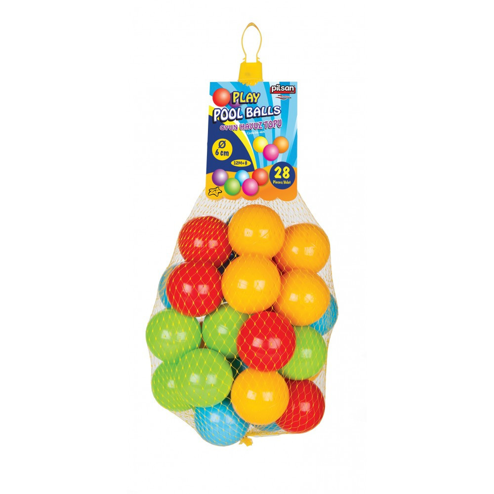 PILSAN - labda 6cm 28 dbos dobozban SZÍNES