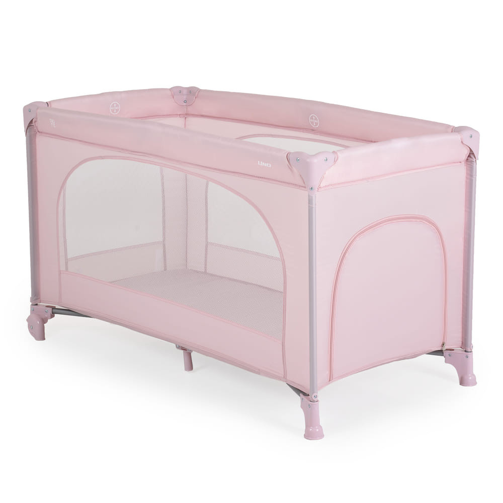 Moni - UNO utazóágy 1 szintes zippes kibújóval PINK