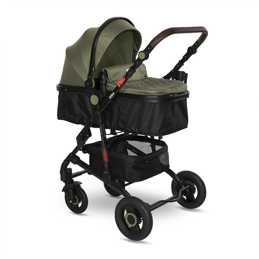 Lorelli Alba multifunkciós babakocsi + adapter - Premium Steel Grey
