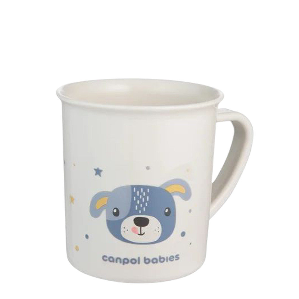 Canpol 4/413 - Cute Animals Műanyag Füles Pohár Kék 170ml