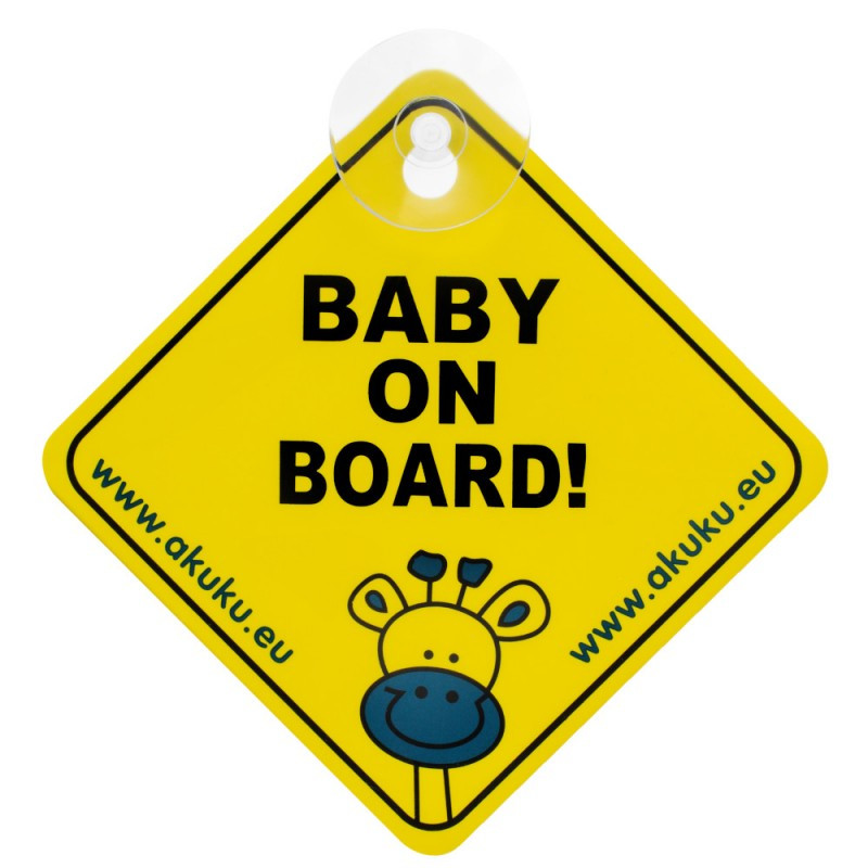 AKUKU A0645 - Baby on Board Figyelmeztető Tábla – babatermék 1. kép