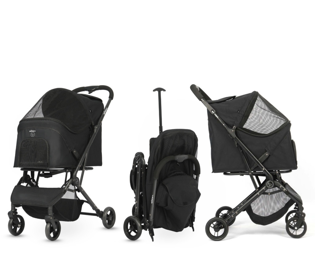 Qppet - Pettie Pet Black 6959 Kutya és Cica Babakocsi – babakocsi