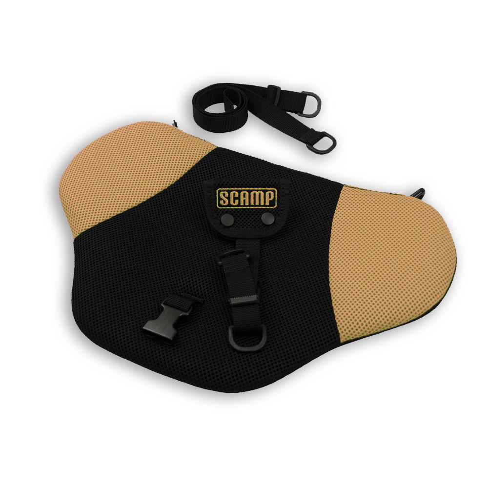 Scamp - Biztonsági övterelő párnás Fekete-Bézs PSBAbeige – autós kiegészítő