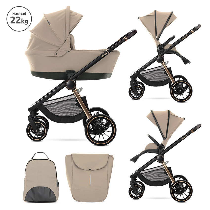 Lorelli Bianca 3az1-ben babakocsi - Beige