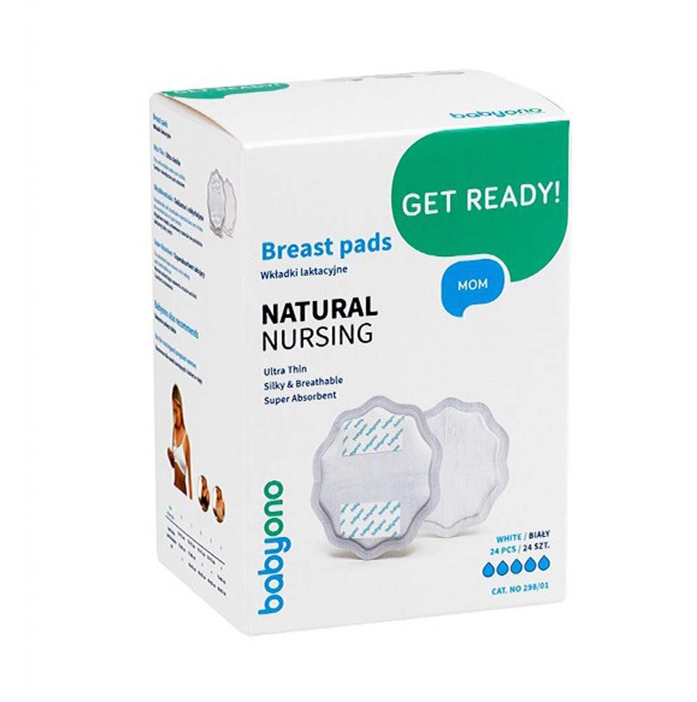 BabyOno Natural Nursing 298/01 - Fehér Melltartóbetét 24 db – melltartóbetét 1. kép