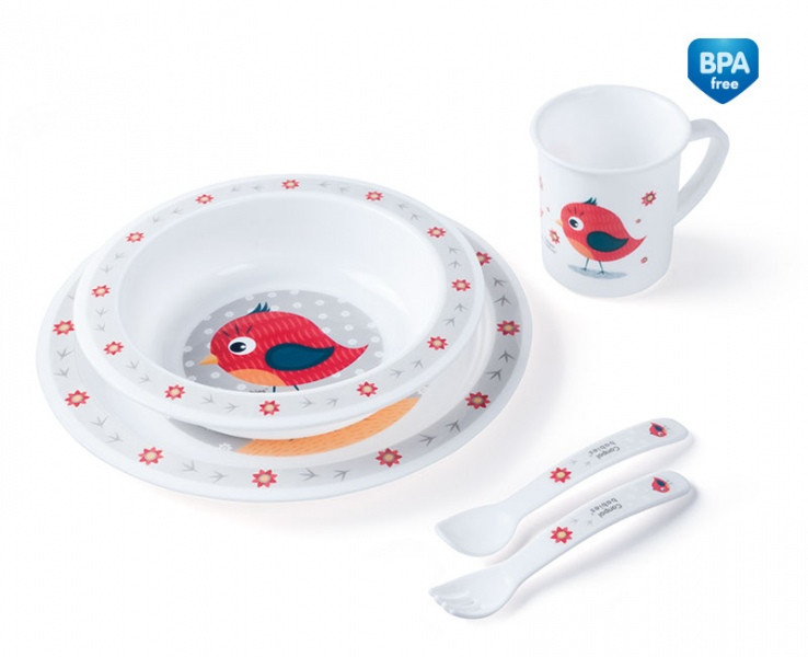 Canpol 4/401 - Tányér Étkészlet Cute Animals – babatermék