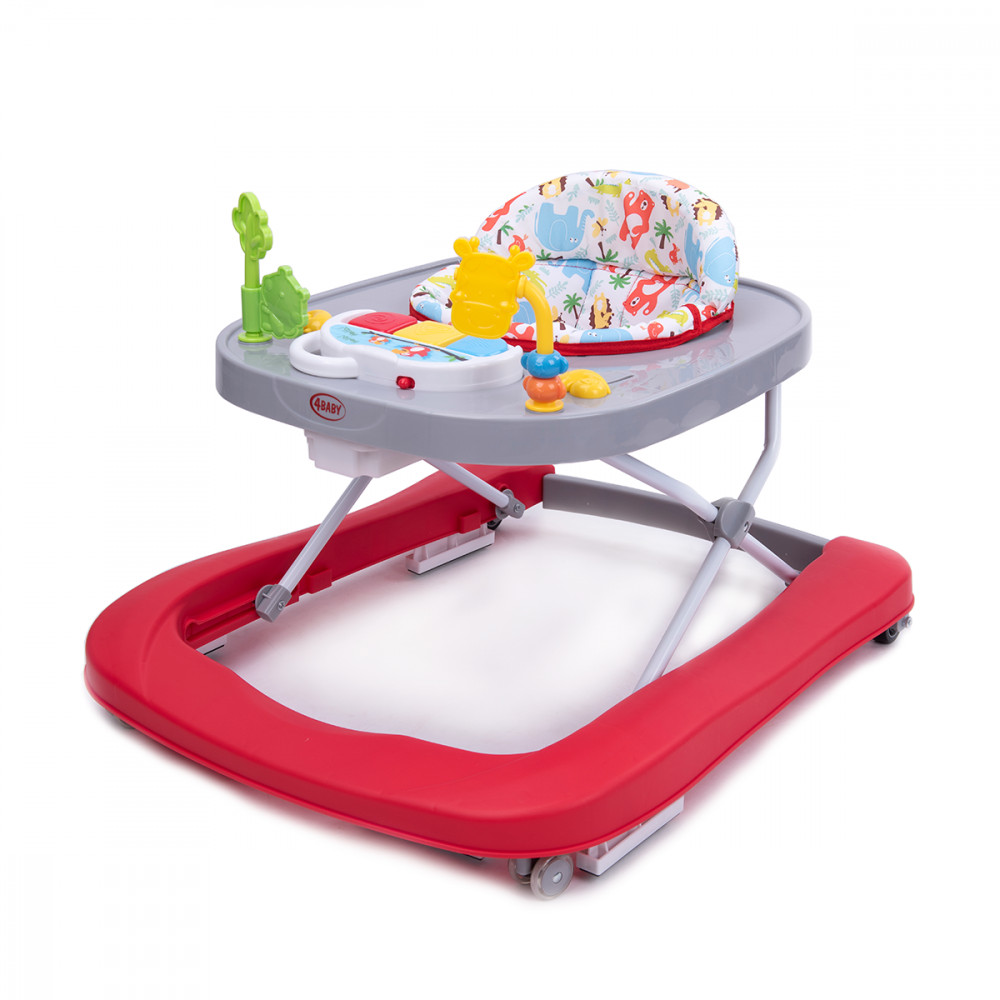 4Baby WALK'N PUSH Bébikomp - Piros