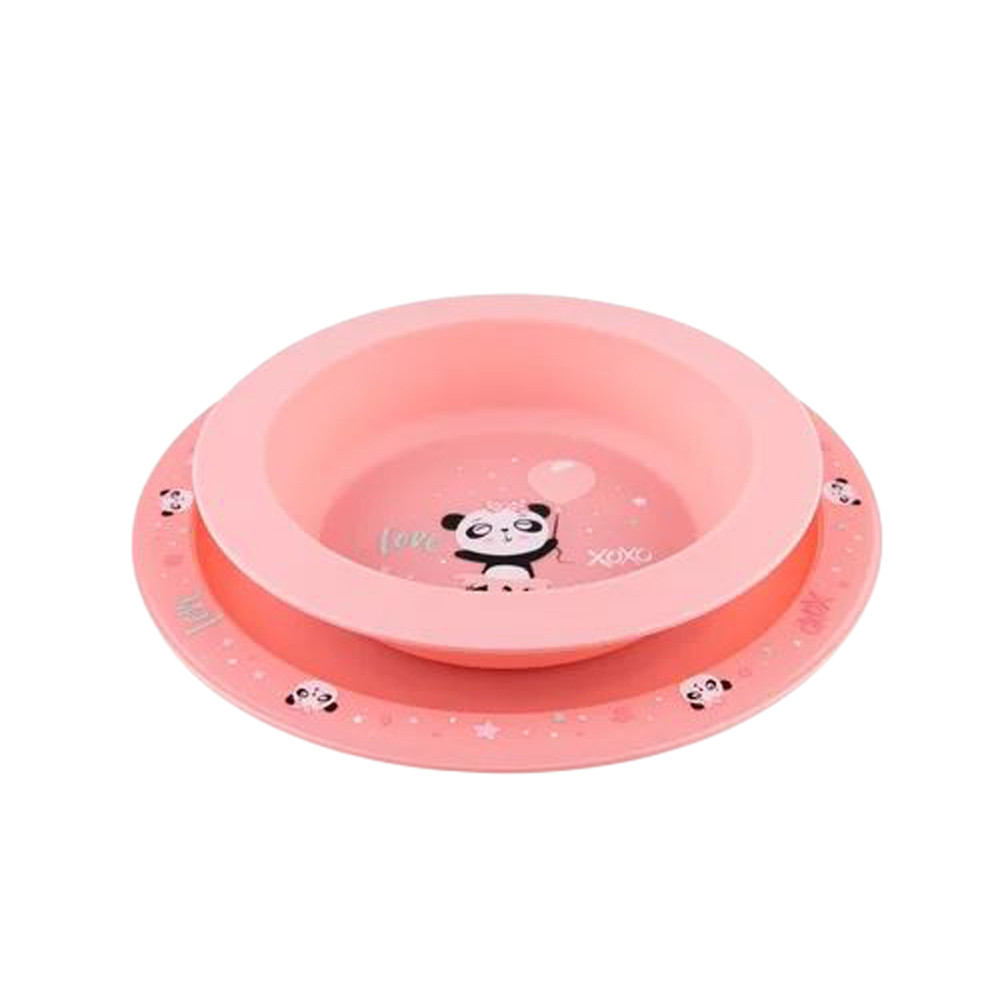 Canpol 56/523 - Tányér Étkészlet Exotic Animals Pink – babatermék