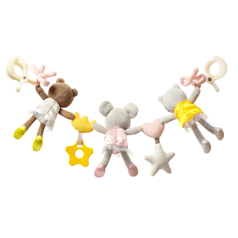 BabyOno 1441 - Oktatójáték - lánc a BALLERINAS babakocsihoz