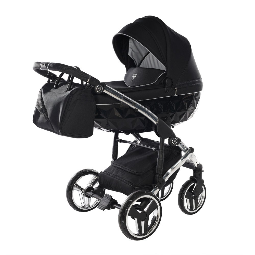 Junama Diamond s Line V2 System - Fekete és Ezüszt – babakocsi