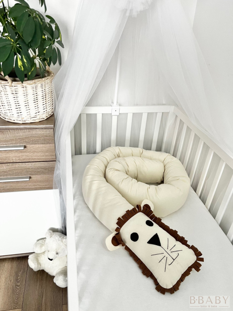 Simba – Oroszlán szundi hengerpárna 200x20 cm | Pamut huzat, antiallergén töltet, babáknak és családnak – babatermék