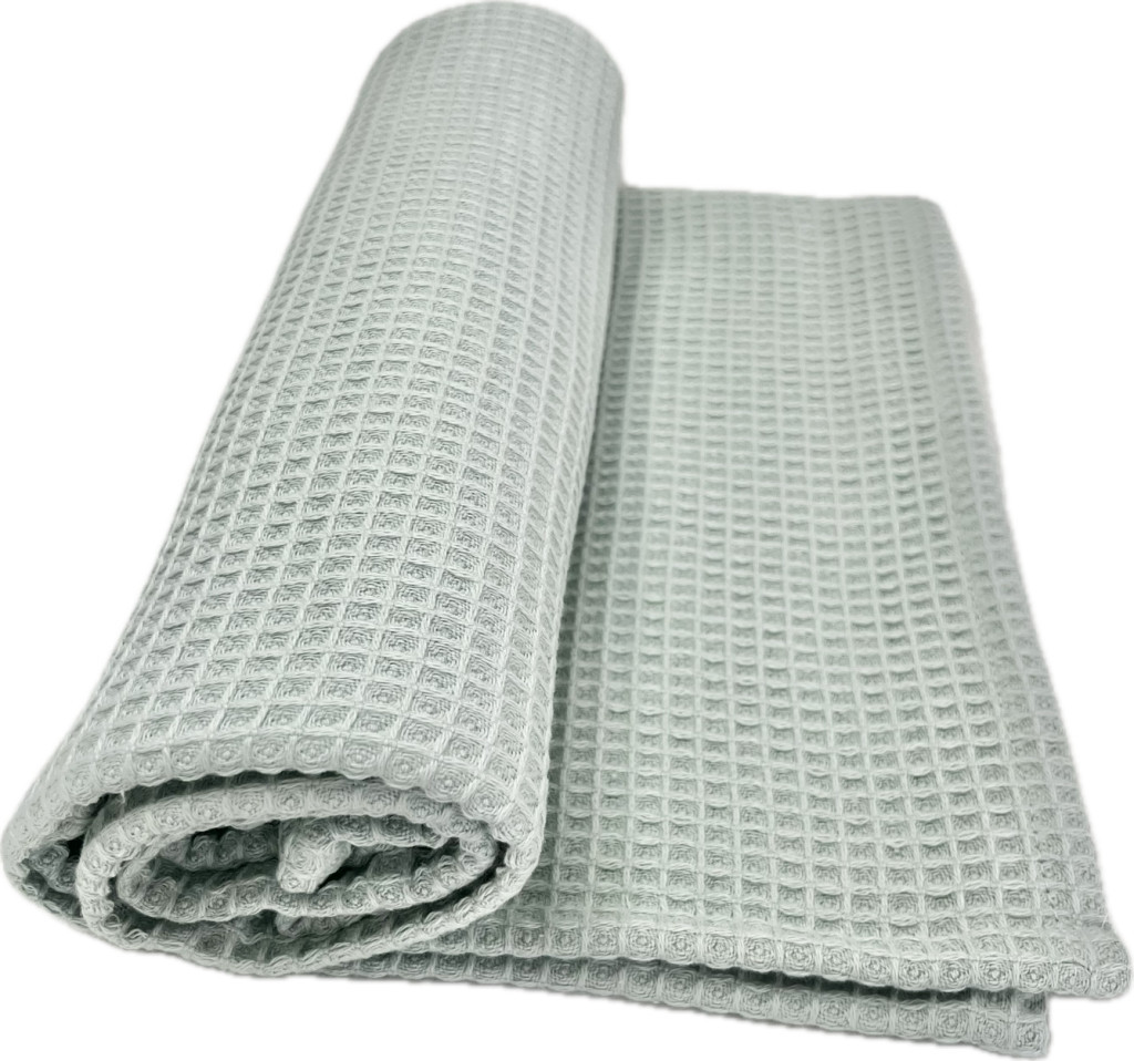 Olíva waffle babatakaró 70x90 cm – 100% pamut, OEKO-TEX, szellőző és puha – babatermék