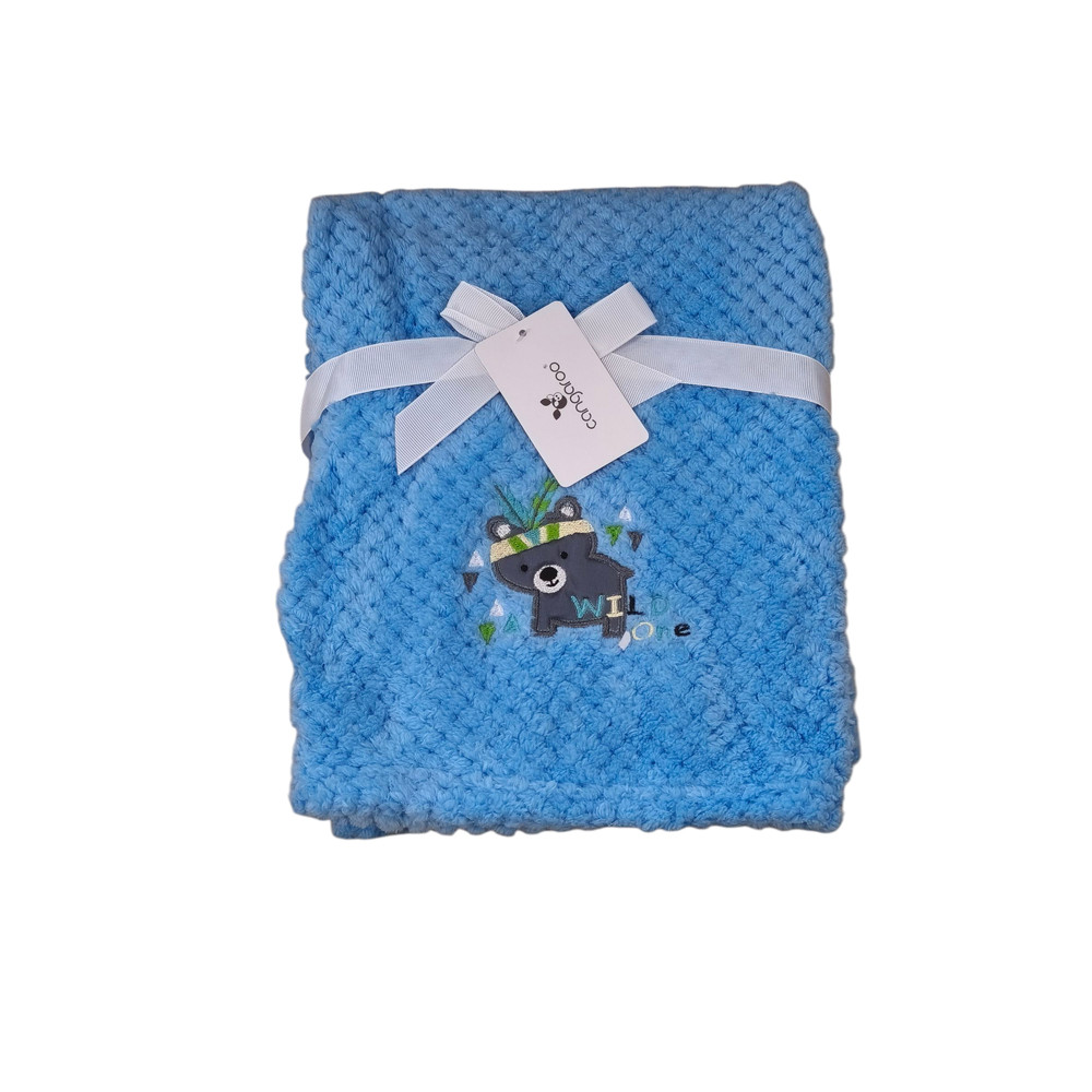 Wellsoft Cangaroo Freya - Babatakaró Kék 80 x 110 cm – babatermék